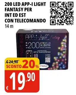 Tigros 200 LED app-i light fantasy per int ed est con telecomando 14 m offerta