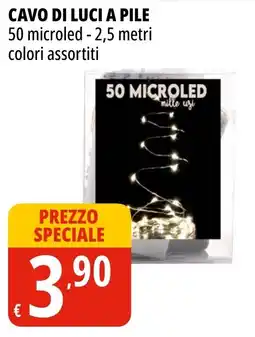 Tigros Cavo di luci a pile offerta