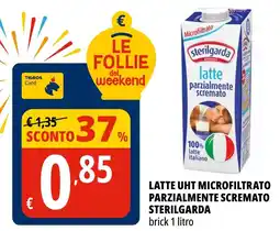 Tigros Latte uht microfiltrato parzialmente scremato STERILGARDA offerta