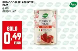 Panorama Pomodori pelati interi PAM offerta