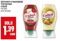 Panorama Ketchup o maionese top down CALVE offerta