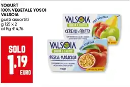 Panorama Yogurt 100% vegetale yosoi VALSOIA offerta