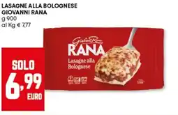 Panorama Lasagne alla bolognese GIOVANNI RANA offerta