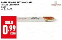 Panorama Pasta sfoglia rettangolare TESORI DELL'ARCA offerta