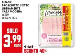Panorama Bipack prosciutto cotto liberamente casa modena GRANTERRE offerta