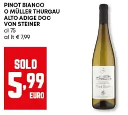 Panorama Pinot bianco o müller thurgau alto adige doc VON STEINER offerta