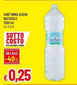 Famila Sant'Anna ACQUA NATURALE offerta