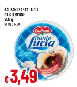 Famila Galbani Santa Lucia Mascarpone offerta