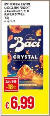 Famila Baci Perugina Crystal Cioccolatini Fondenti All'arancia Ripieni Al Gianduia Scatola offerta