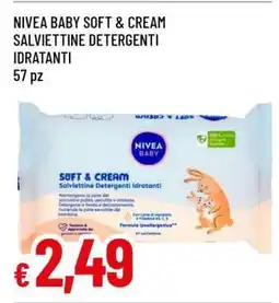 Famila NIVEA BABY SOFT & CREAM SALVIETTINE DETERGENTI IDRATANTI offerta