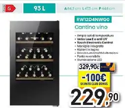 Unieuro Hisense RW12D4NWGO Cantina vino offerta