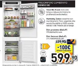Unieuro Haier FRIGORIFERO COMBINATO HBW5518E offerta