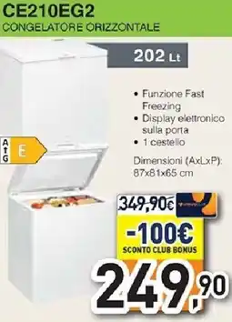 Unieuro IGNIS CE210EG2 CONGELATORE ORIZZONTALE offerta
