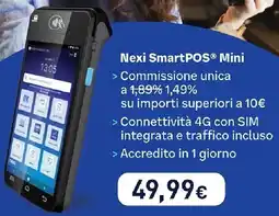 Unieuro Nexi SmartPOS Mini offerta