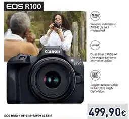 Unieuro Canon EOS R100 offerta