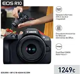 Unieuro Canon EOS R10 offerta