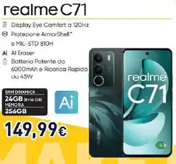 Unieuro realme C71 offerta
