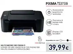 Unieuro Canon PIXMA TS3750i offerta
