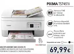Unieuro Canon PIXMA TS7451i offerta