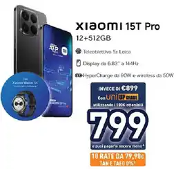 Unieuro xiaomi 15T Pro 12+512GB offerta