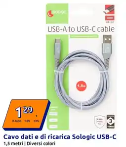 Action Cavo dati e di ricarica Sologic USB-C offerta