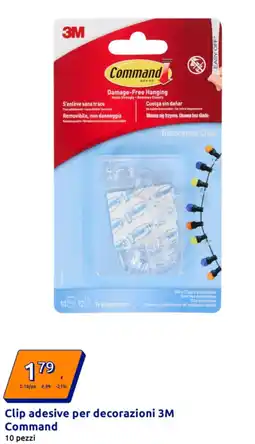 Action Clip adesive per decorazioni 3M Command offerta