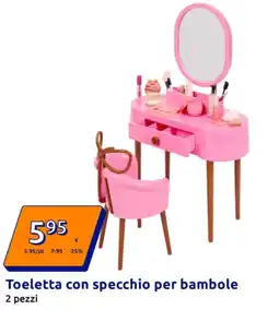 Action Toeletta con specchio per bambole offerta