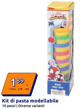 Action Kit di pasta modellabile offerta