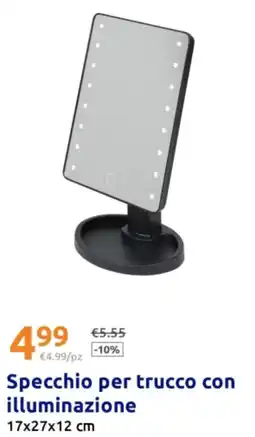 Action Specchio per trucco con illuminazione offerta