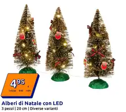 Action Alberi di Natale con LED offerta