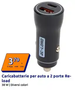 Action Caricabatterie per auto a 2 porte Re- load offerta