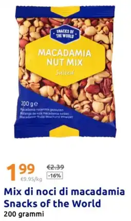 Action Mix di noci di macadamia Snacks of the World offerta