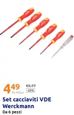Action Set cacciaviti VDE Werckmann offerta