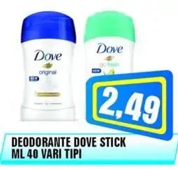 Punto Vigas Deodorante dove stick offerta