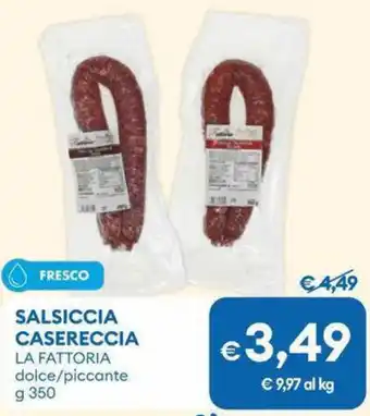 Salsiccia casereccia la fattoria dolce/piccante