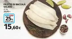 Coop Filetto di baccalà salato offerta