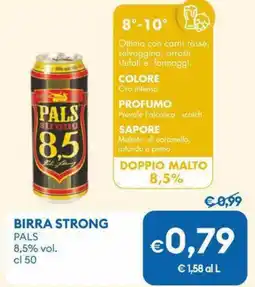MD Discount Birra strong pals 8,5% vol. offerta
