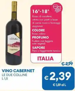 MD Discount VINO CABERNET LE DUE COLLINE offerta