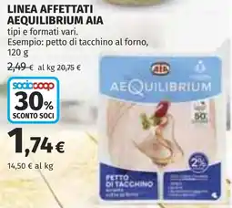Coop Linea affettati aequilibrium AIA offerta