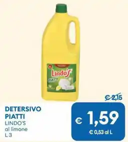 MD Discount Detersivo piatti lindo's al limone offerta