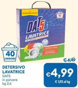 MD Discount Detersivo lavatrice dat5 in polvere offerta