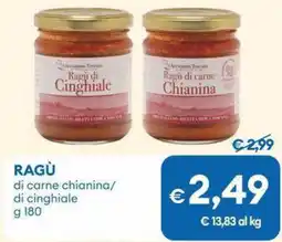 MD Discount Ragù di carne chianina/ di cinghiale offerta