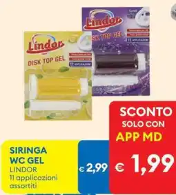 MD Discount Siringa wc gel lindor 11 applicazioni offerta