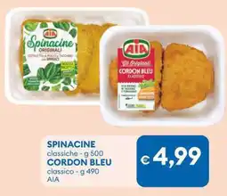MD Discount Spinacine classiche cordon bleu classico AIA offerta