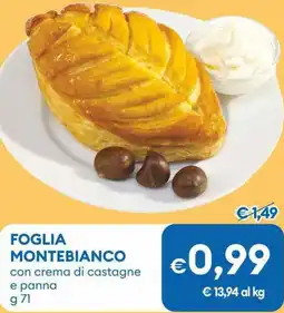 MD Discount Foglia montebianco con crema di castagne e panna offerta