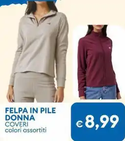 MD Discount Felpa in pile donna coveri offerta