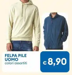 MD Discount Felpa pile uomo offerta