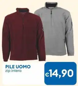 MD Discount Pile uomo zip intera offerta