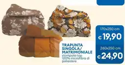 MD Discount Trapunta singola/ matrimoniale stampata top 100% microfibra di poliestere offerta