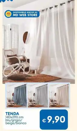 MD Discount TENDA blu/grigio/ beige/bianco offerta